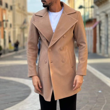 Cappotto cammello doppiopetto las vegas - FLAG STORE